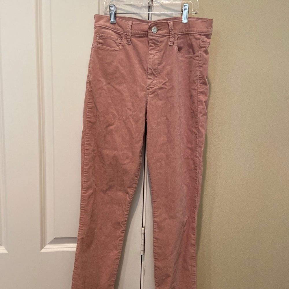 pink velvet pants WORN ONCE